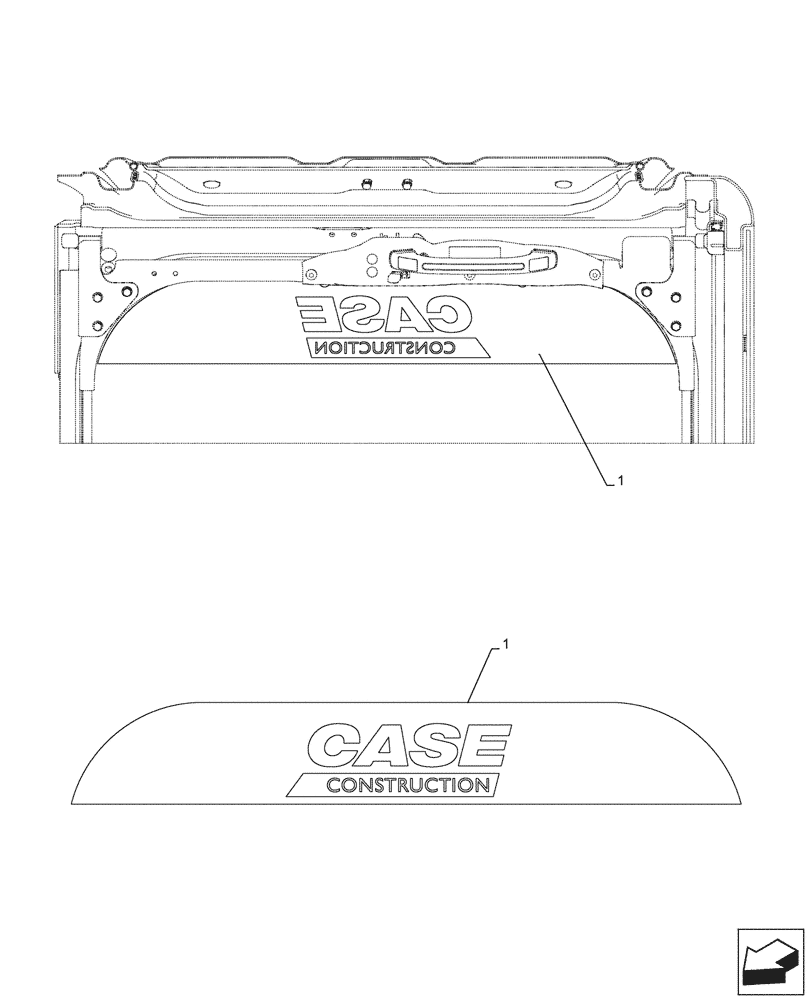 Схема запчастей Case CX290D LC SL - (90.108.720) - MODEL IDENTIFICATION DECAL (90) - PLATFORM, CAB, BODYWORK AND DECALS