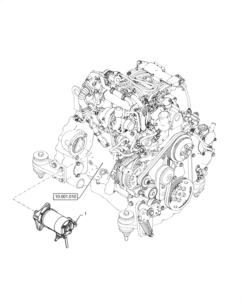 Схема запчастей Case 750M LT - (55.201.010) - VAR - 784818 - STARTER MOTOR (55) - ELECTRICAL SYSTEMS