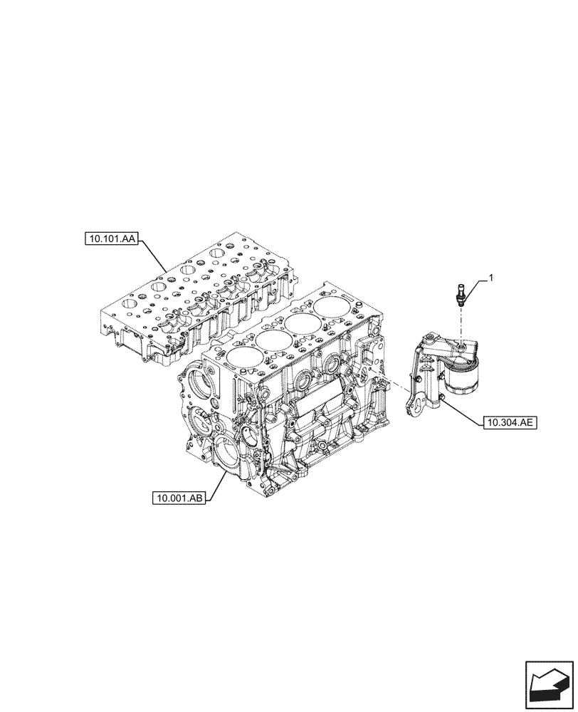 Схема запчастей Case F5HFL463B G001 - (55.013.AB) - ENGINE OIL, PRESSURE SWITCH (55) - ELECTRICAL SYSTEMS