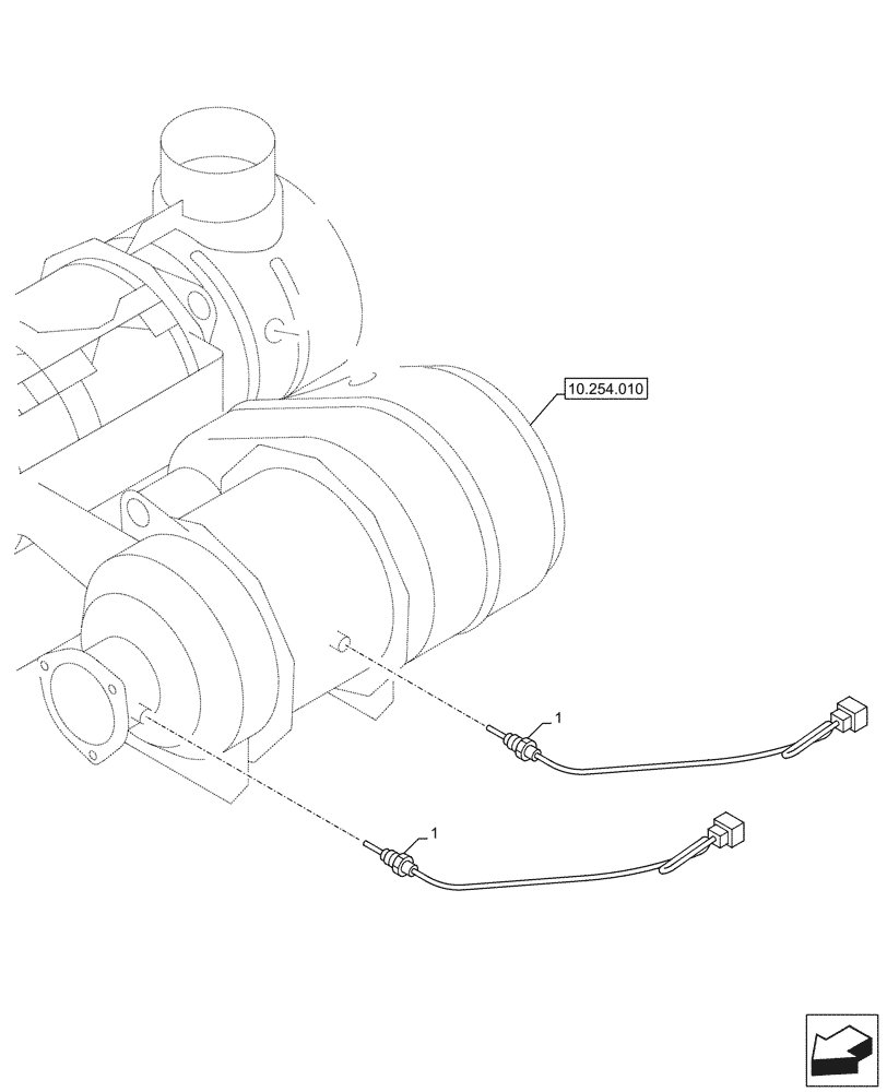 Схема запчастей Case AQ-6WG1XASS11 - (55.988.030) - EXHUAST GAS RECIRCULATION (55) - ELECTRICAL SYSTEMS