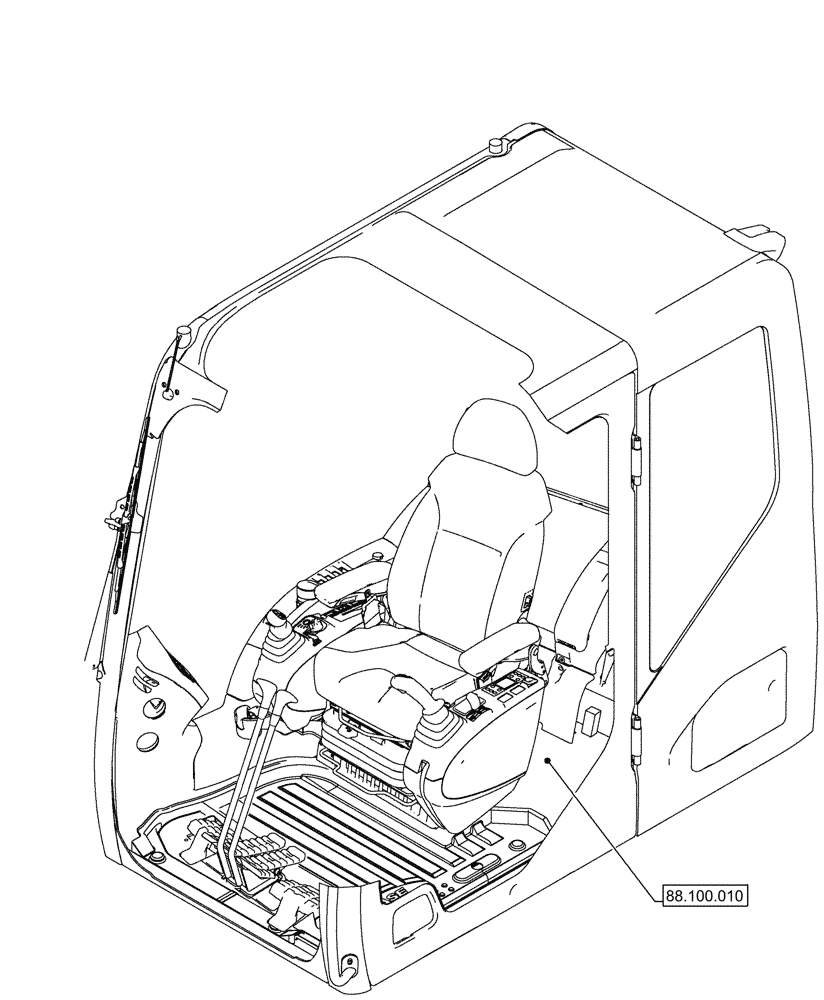 Схема запчастей Case CX290D LC MH - (00.000.88) - PICTORIAL INDEX - ACCESSORIES (00) - GENERAL & PICTORIAL INDEX