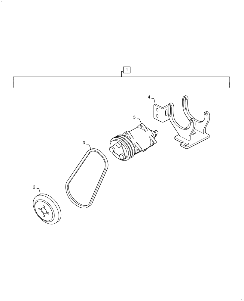 Схема запчастей Case SV210 - (09-71[04]) - AIR CONDITIONER, COMPRESSOR (09) - CHASSIS/ATTACHMENTS