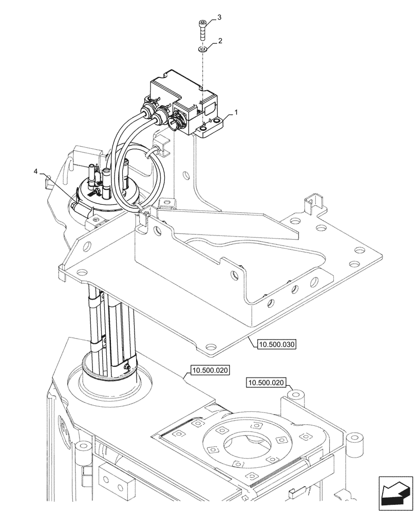 Схема запчастей Case CX145D SR LC - (55.988.010) - DEF/ADBLUE™ TANK, LEVEL, SENSOR (55) - ELECTRICAL SYSTEMS