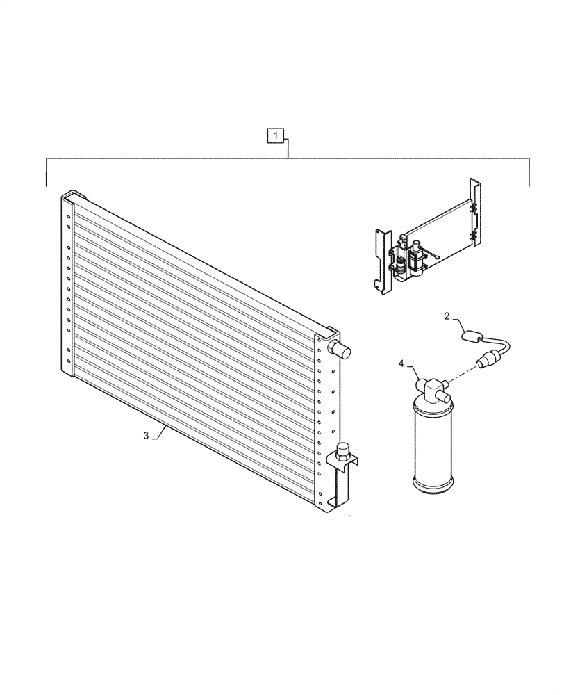 Схема запчастей Case SV210 - (09-71[05]) - AIR CONDITIONER, CONDENSER, RECEIVER-DRYER (09) - CHASSIS/ATTACHMENTS