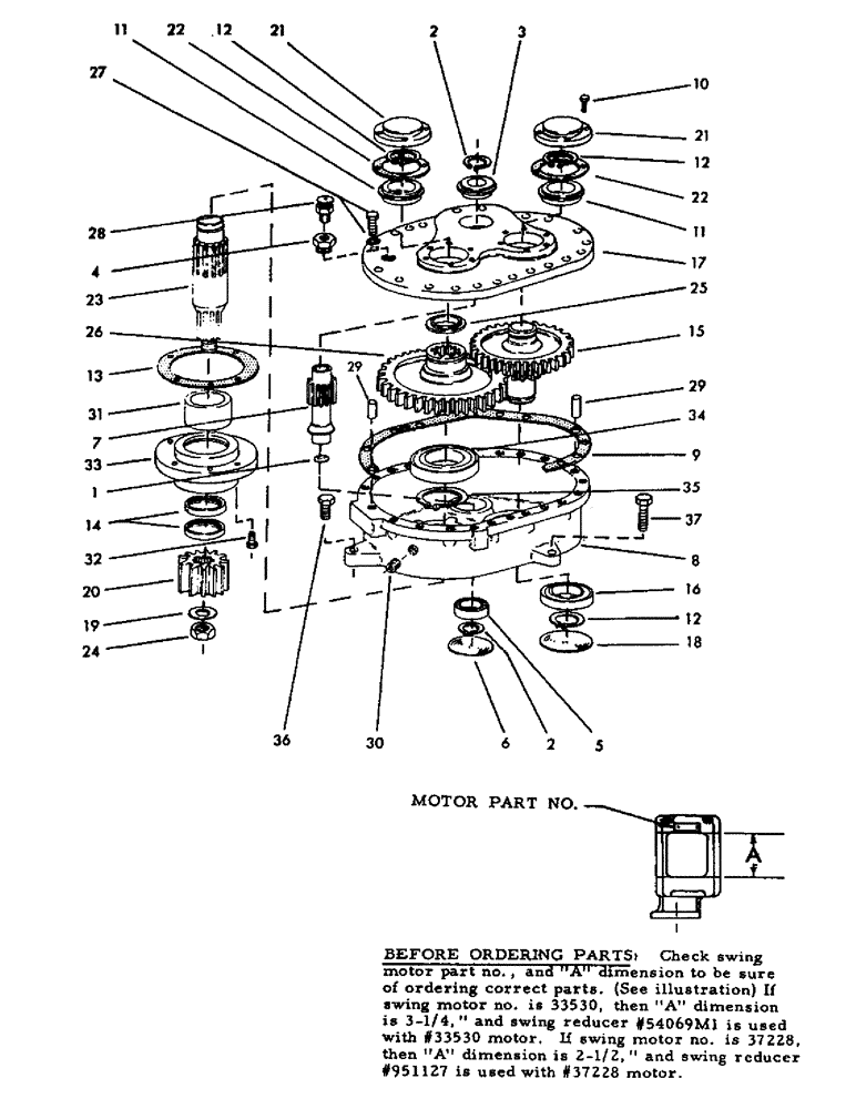 Схема запчастей Case 30YC - (048) - SWING REDUCER, RATIO 24. 20:1 (07) - HYDRAULIC SYSTEM