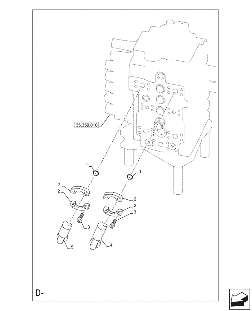 Схема запчастей Case CX145D SR LC W/BLADE - (35.737.030) - ARM, CYLINDER, LINES (35) - HYDRAULIC SYSTEMS