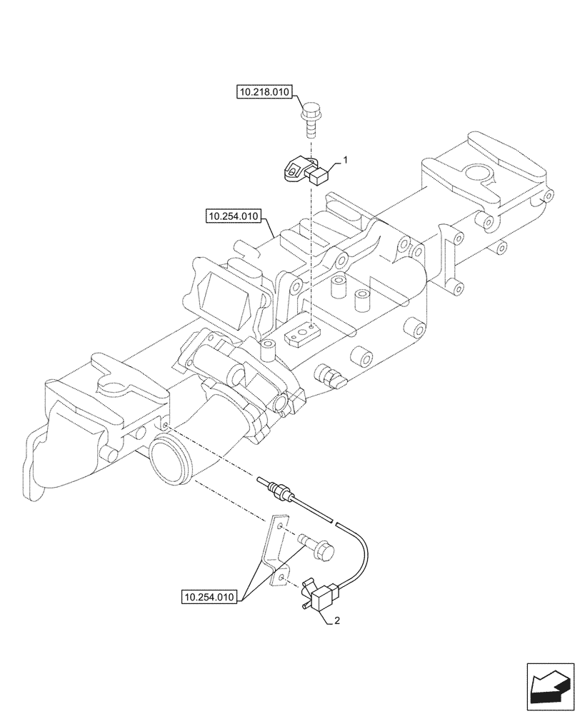 Схема запчастей Case AQ-6WG1XASS11 - (55.014.010) - ENGINE SENSOR (55) - ELECTRICAL SYSTEMS