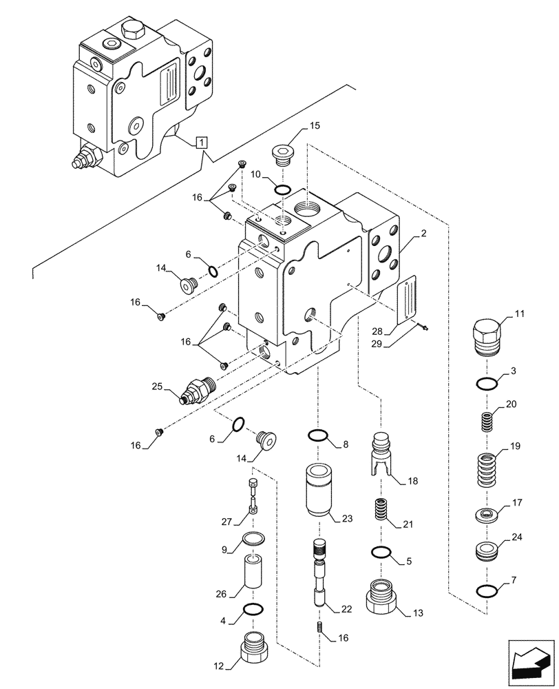 Схема запчастей Case CX145D SR LC - (35.737.090) - VAR - 481064 - ARM, CYLINDER, SAFETY VALVE, COMPONENTS (35) - HYDRAULIC SYSTEMS