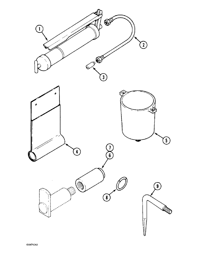 Схема запчастей Case 888 - (9H-06) - TOOLS (09) - CHASSIS