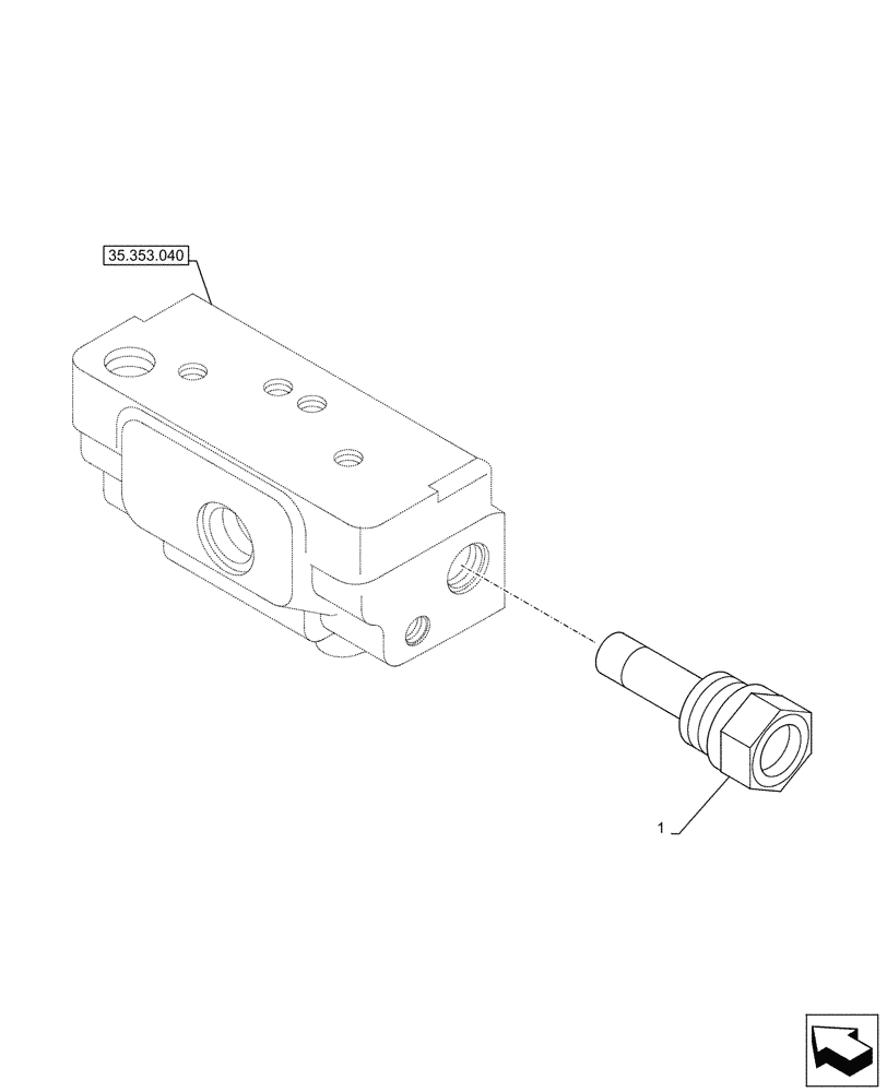 Схема запчастей Case CX145D SR LC - (35.353.080) - TRAVEL MOTOR & REDUCTION GEAR, RELIEF VALVE (35) - HYDRAULIC SYSTEMS