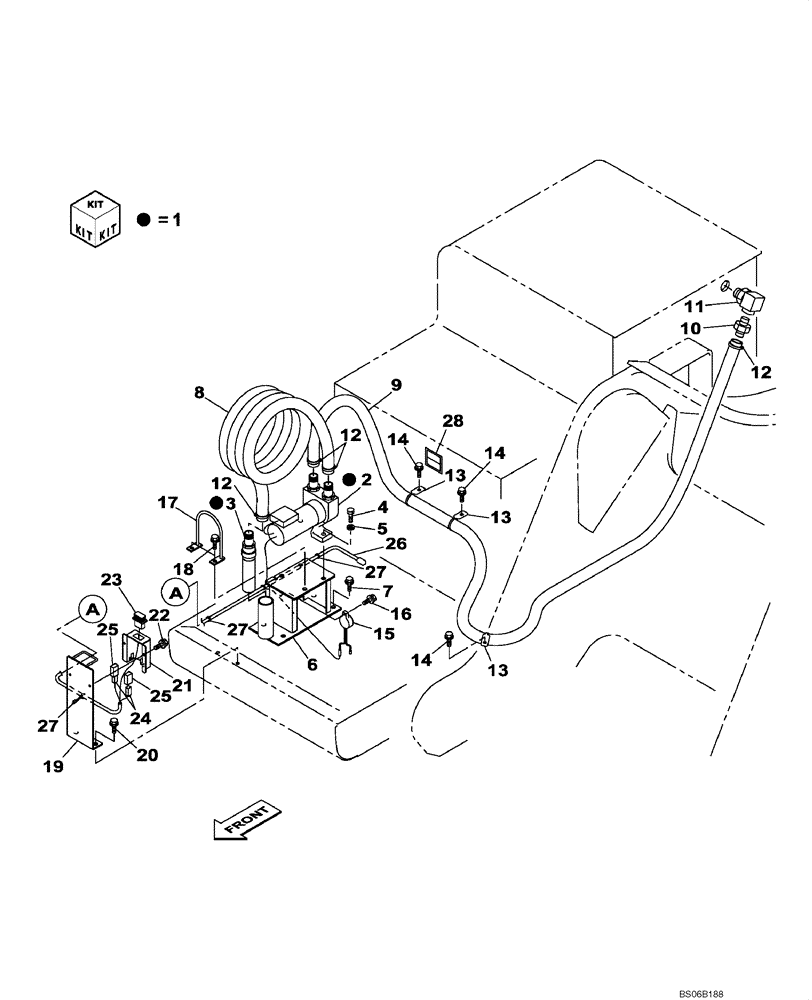 Схема запчастей Case CX700 - (03-003-00[01]) - FUEL FILLING PUMP (03) - FUEL SYSTEM