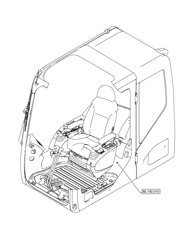 Схема запчастей Case CX245D SR LC - (00.000.88) - PICTORIAL INDEX - ACCESSORIES (00) - GENERAL & PICTORIAL INDEX