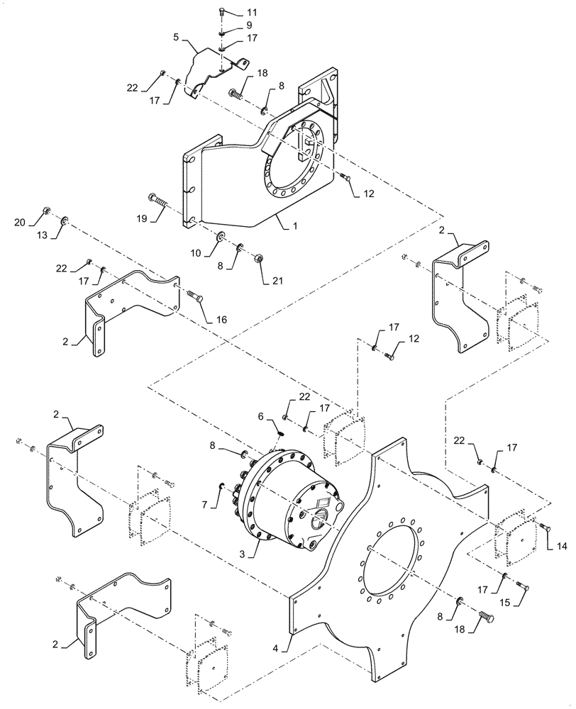 Схема запчастей Case SV212 - (35.353.10[03]) - DRUM DRIVE ASSY, FRONT (35) - HYDRAULIC SYSTEMS