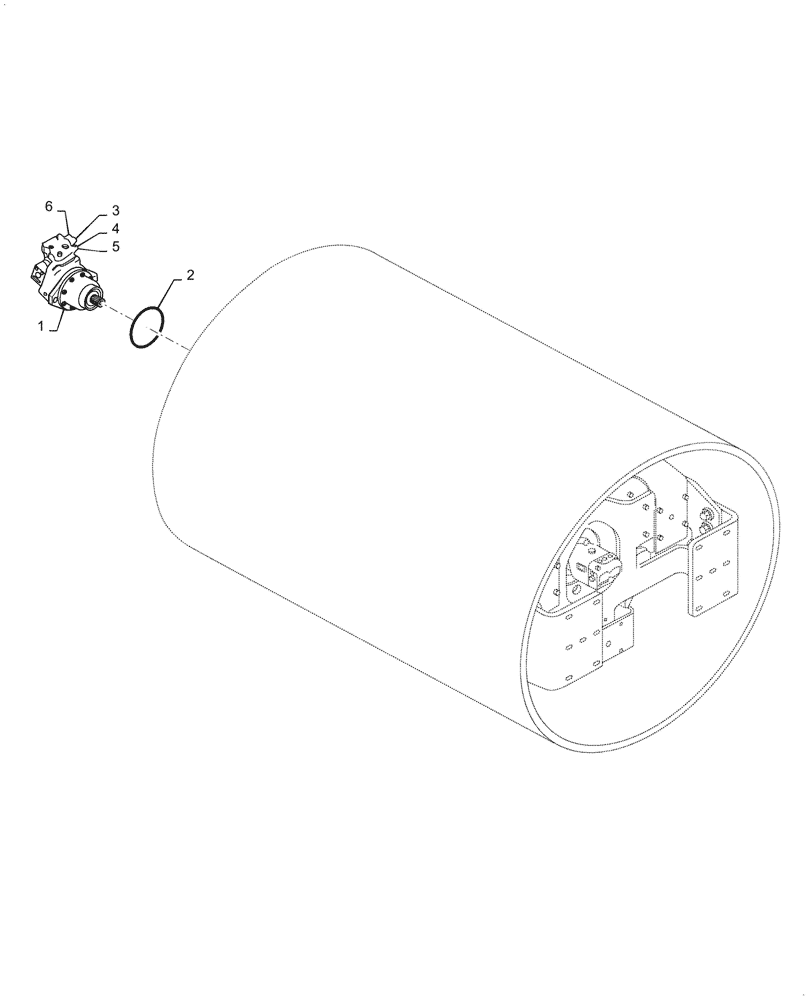 Схема запчастей Case SV212 - (35.353.39[01]) - MOTOR, HYDRAULIC DRUM DRIVE - NARROW VERSION (PF LB HT ATC) - ASN NBNTC3080 (35) - HYDRAULIC SYSTEMS