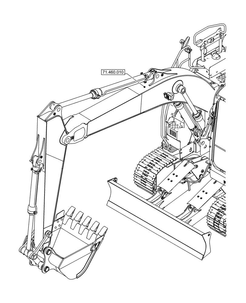 Схема запчастей Case CX145D SR LC W/BLADE - (00.000.71) - PICTORIAL INDEX - LUBRICATION SYSTEM (00) - GENERAL & PICTORIAL INDEX