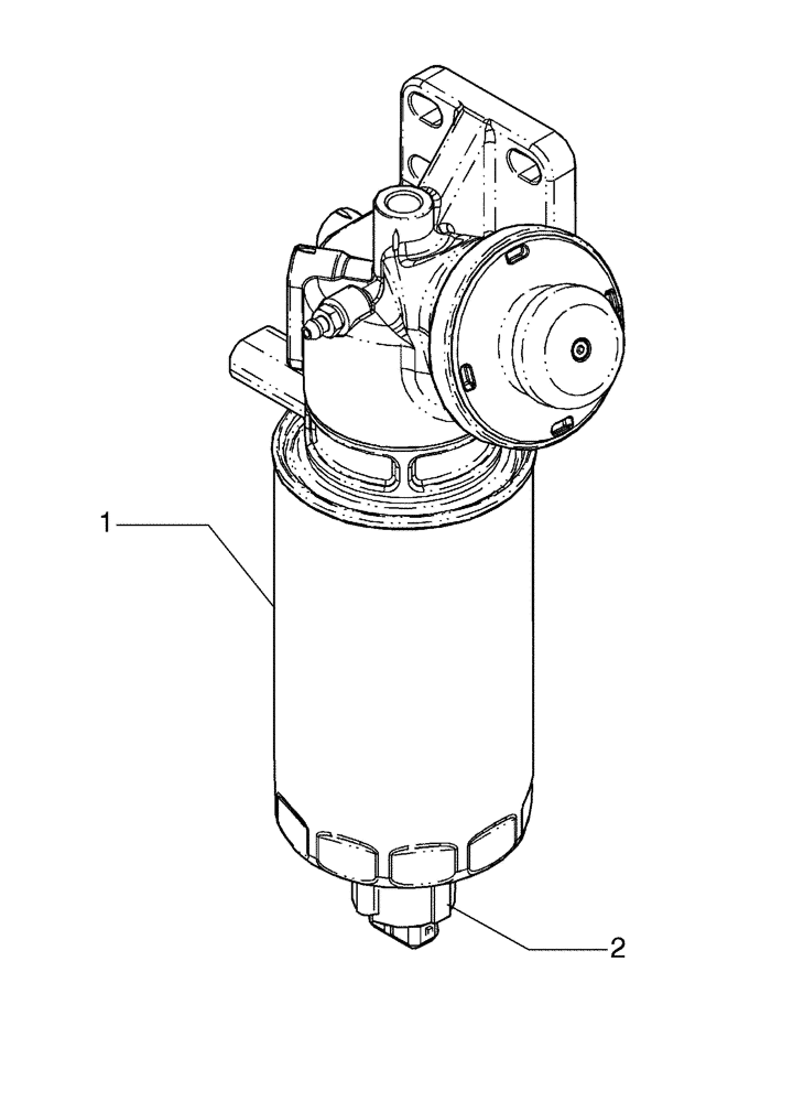 Схема запчастей Case 845B - (03-02[02]) - WATER SEPARATOR FILTER (03) - FUEL SYSTEM