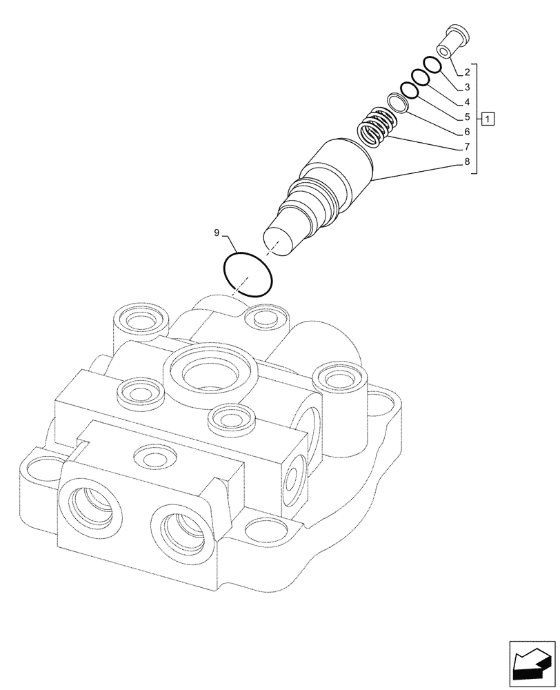 Схема запчастей Case CX460 - (08-72[03]) - MOTOR ASSY - SWING (08) - HYDRAULICS