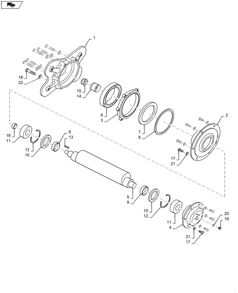 Схема запчастей Case DV23CC - (44.510.AE[02a]) - DRUM HUB, VIBRATION - ASN NFNTT0171 (44) - WHEELS