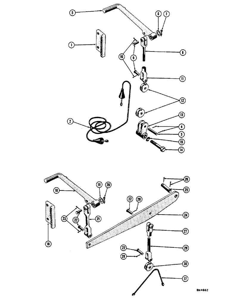 Схема запчастей Case 800 - (112) - PARKING BRAKE (SHOE BRAKES) (04) - UNDERCARRIAGE