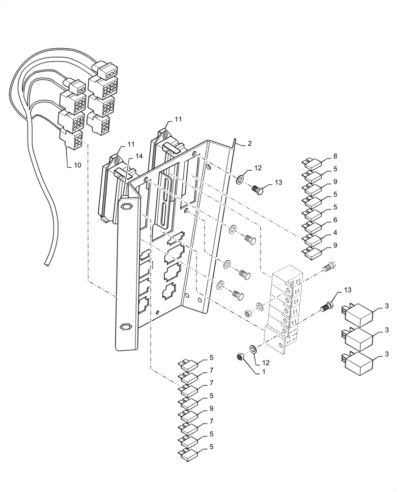 Схема запчастей Case DV26 - (55.512.BQ[02a]) - FUSE HOLDER - ASN NFNTU0426 (55) - ELECTRICAL SYSTEMS