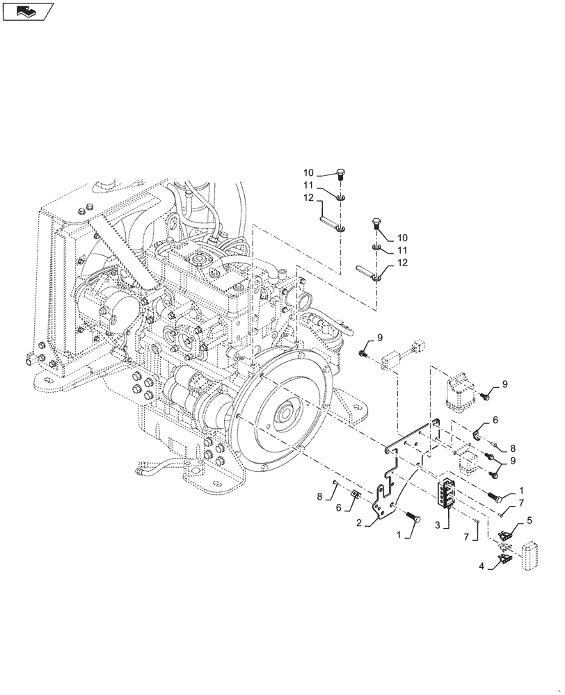 Схема запчастей Case DV23 - (55.100.DO[01a]) - FUSE BOX - ASN NFNTT0186 (55) - ELECTRICAL SYSTEMS