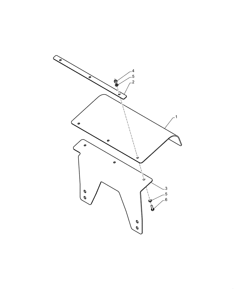 Схема запчастей Case 865B - (02-36[02]) - SUPPORT, TANK, EXTENSION (02) - ENGINE