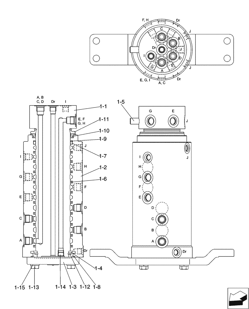 Схема запчастей Case CX31B - (02-005[02]) - JOINT INSTAL, SWIVEL, ANGLE DOZER (35) - HYDRAULIC SYSTEMS