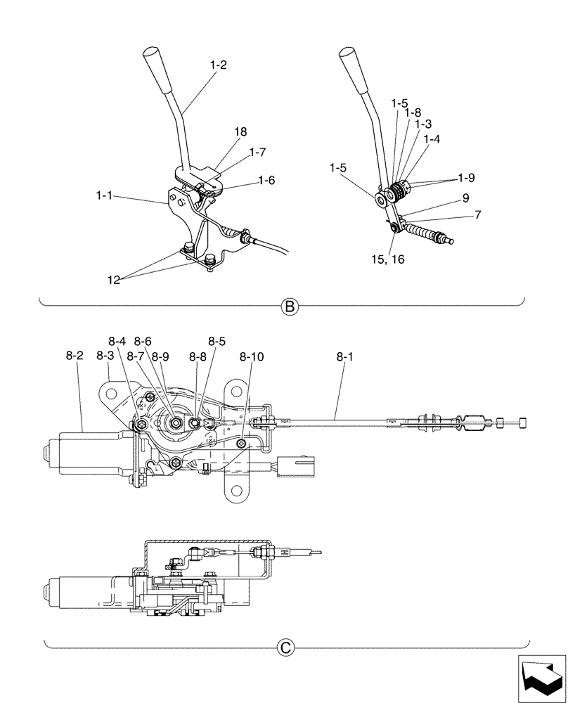 Схема запчастей Case CX50B - (01-020[02]) - CONTROL ASSY, ENGINE (10) - ENGINE