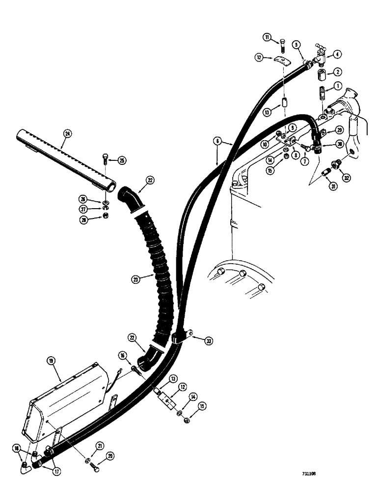 Схема запчастей Case 680CK - (248) - CAB HEATER AND RELATED PARTS (50) - CAB CLIMATE CONTROL