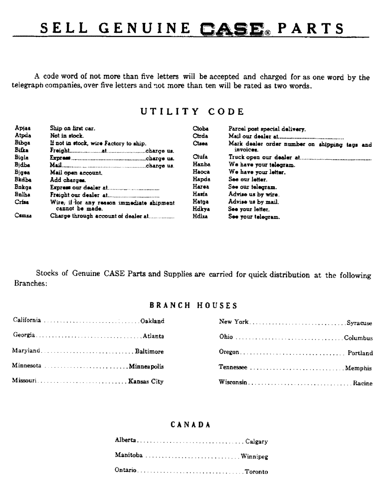 Схема запчастей Case 320 - (03) - SELL GENIUNE CASE PARTS (00) - COMPLETE MACHINE