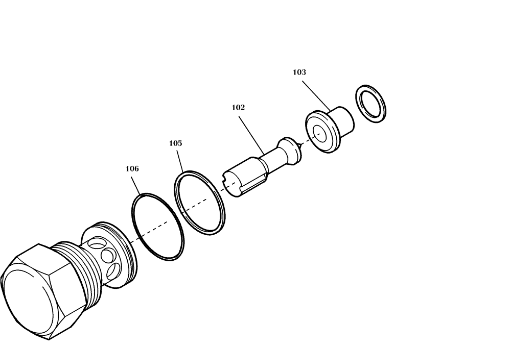 Схема запчастей Case 221D - (23.032[003]) - PRESS.REL.VALVE (S/N 581101-UP) (35) - HYDRAULIC SYSTEMS