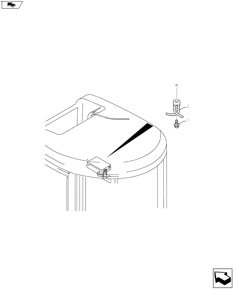 Схема запчастей Case CX27B ASN - (55.510.01) - RADIO INSTALL (WITHOUT RADIO) (55) - ELECTRICAL SYSTEMS