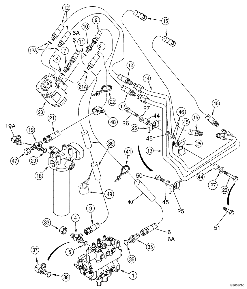 Схема запчастей Case 570MXT - (05-02) - HYDRAULICS - STEERING (MODELS WITHOUT HUSCO LOADER VALVE) (05) - STEERING