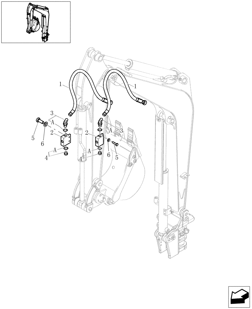 Схема запчастей Case CX16B - (5.0022[03]) - ARM HYD.LINES (1,02M) (84) - BOOMS, DIPPERS & BUCKETS