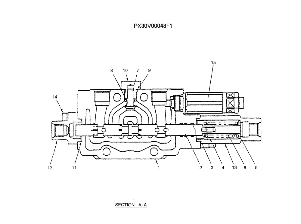 Схема запчастей Case CX31B - (07-003) - VALVE ASSY, CONTROL (DOZER) (35) - HYDRAULIC SYSTEMS