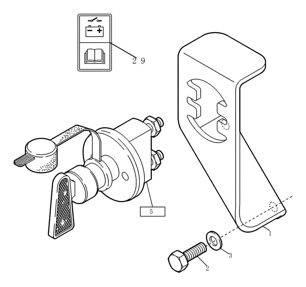 Схема запчастей Case 21E - (32.178[6556652000]) - MAIN SWITCH BATTERY (55) - ELECTRICAL SYSTEMS