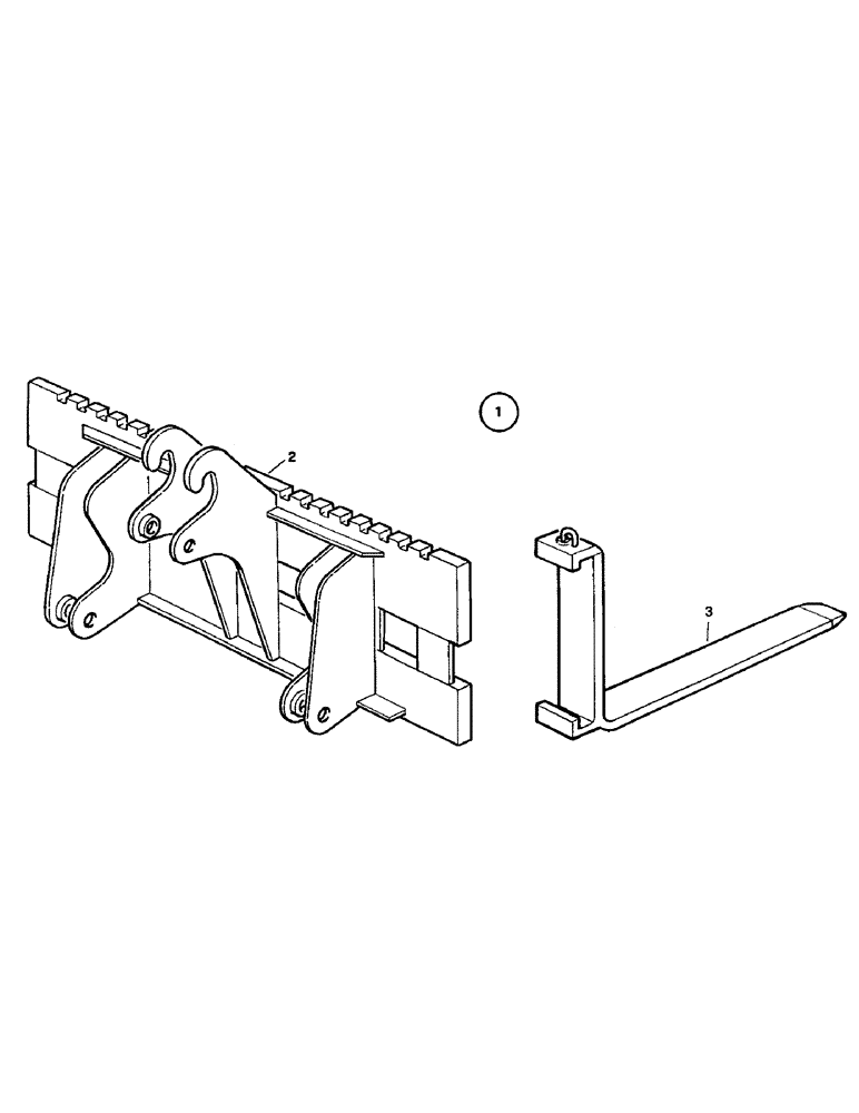 Схема запчастей Case 221B - (9-35A) - FORK, 121B (DAH1216844-) (09) - CHASSIS/ATTACHMENTS