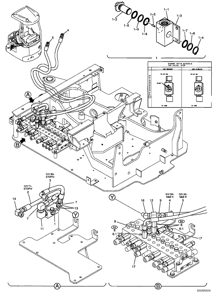 Схема запчастей Case CX17B - (01-020[00]) - HYDRAULICS - UPPER / NIBBLER & BREAKER (PU03H00017F1) (35) - HYDRAULIC SYSTEMS