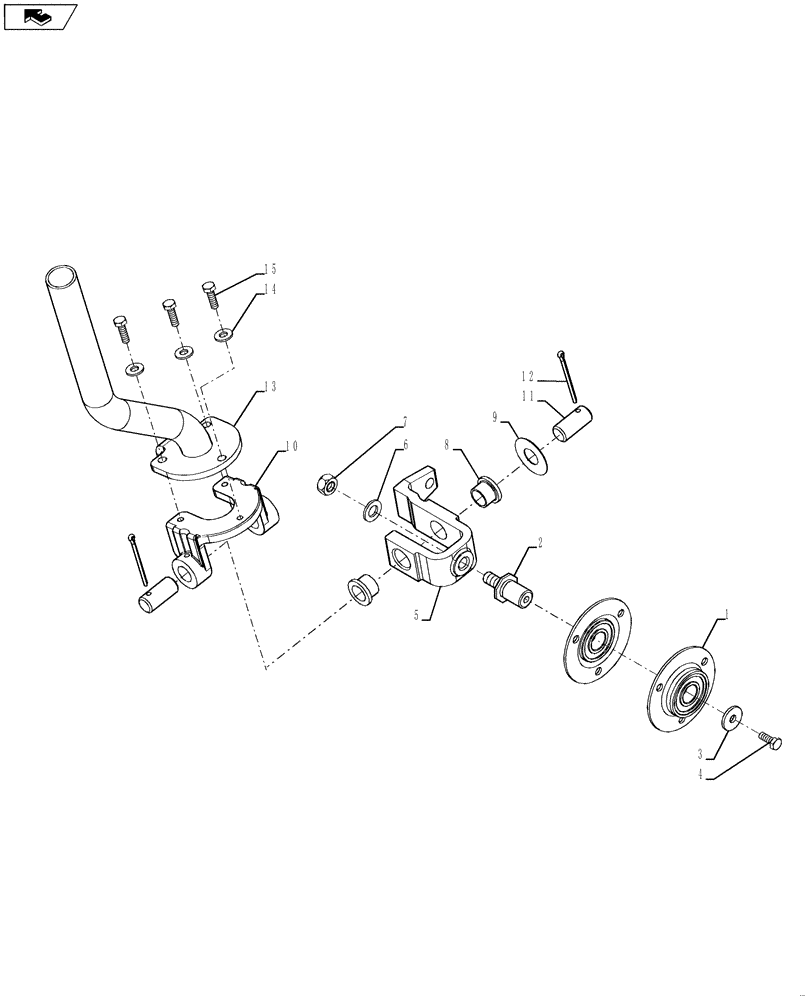 Схема запчастей Case 590SN - (35.724.07[02]) - CONTROL - LOADER LIFT AND BUCKET (35) - HYDRAULIC SYSTEMS