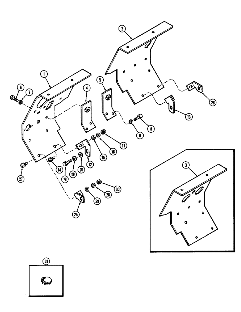 Схема запчастей Case 580B - (228) - INSTRUMENT PANEL (09) - CHASSIS/ATTACHMENTS