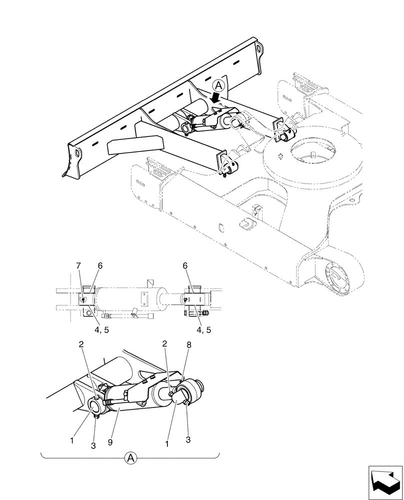 Схема запчастей Case CX50B - (02-021[01]) - CYLINDER INSTAL (35) - HYDRAULIC SYSTEMS