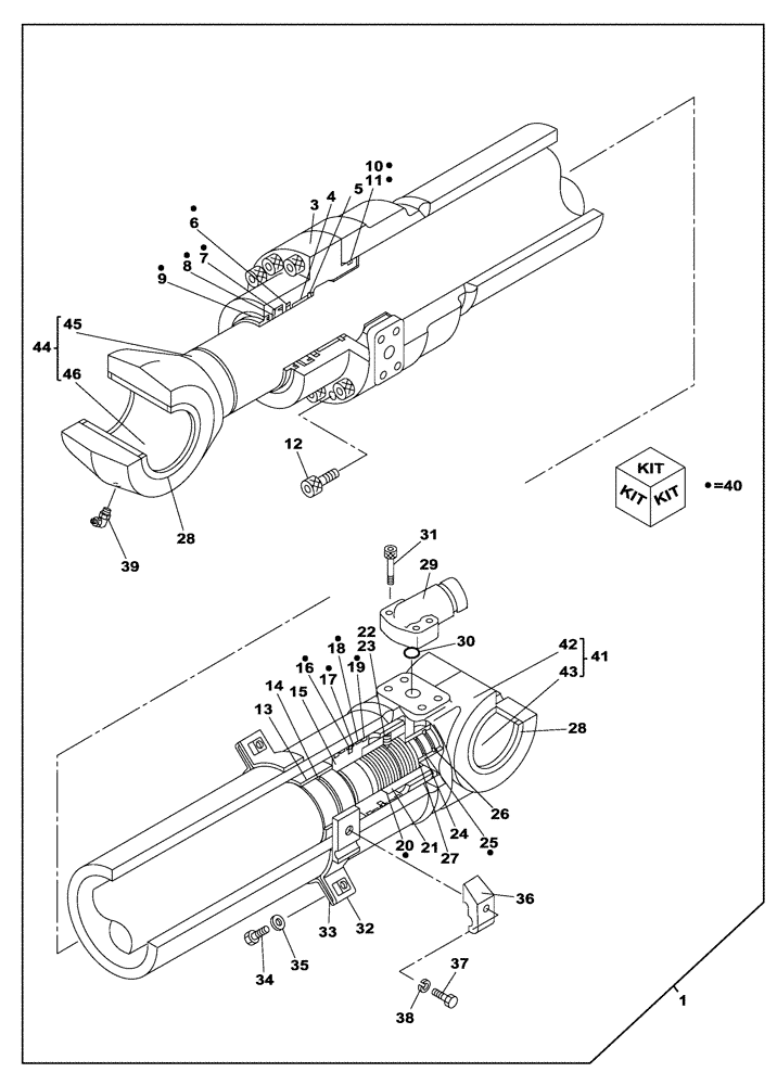 Схема запчастей Case CX250C - (08-074A[00]) - BOOM CYLINDER, SAFETY VALVE (08) - HYDRAULICS