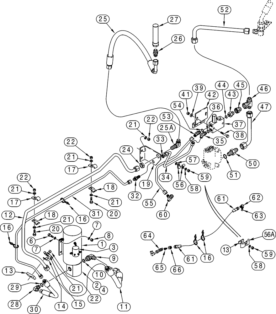 Схема запчастей Case 721C - (05-08) - HYDRAULICS - STEERING, AUXILIARY (05) - STEERING