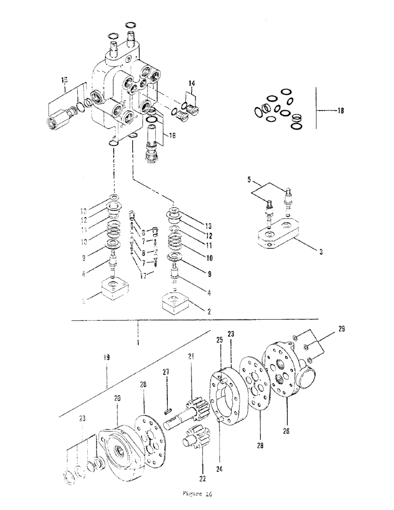 Схема запчастей Case 700 - (34) - HIGH SPEED VALVE ASSEMBLY - CONVEYOR MOTOR ASSEMBLY 