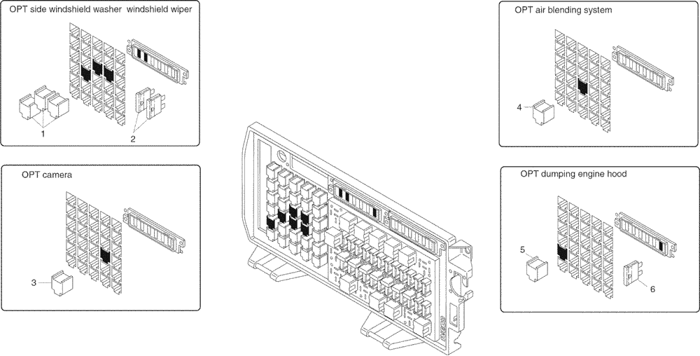 Схема запчастей Case 330 - (67A00011256[01]) - VARIOUS ELECTRICAL EQUIPMENTS (13) - Electrical System / Decals