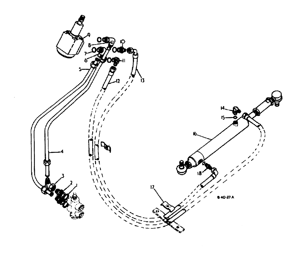 Схема запчастей Case 500 - (10-020) - POWER STEERING No Description