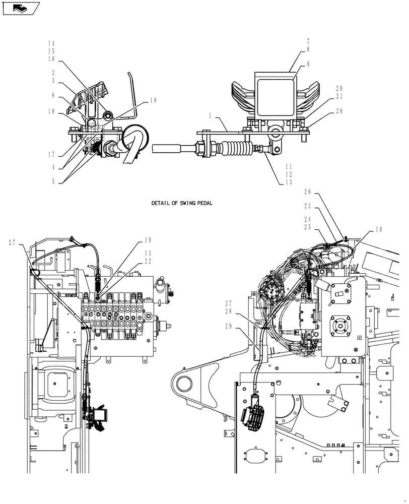 Схема запчастей Case CX55BMSR - (01-050[04]) - CONTROLS, OPERATORS (CANOPY) (90) - PLATFORM, CAB, BODYWORK AND DECALS