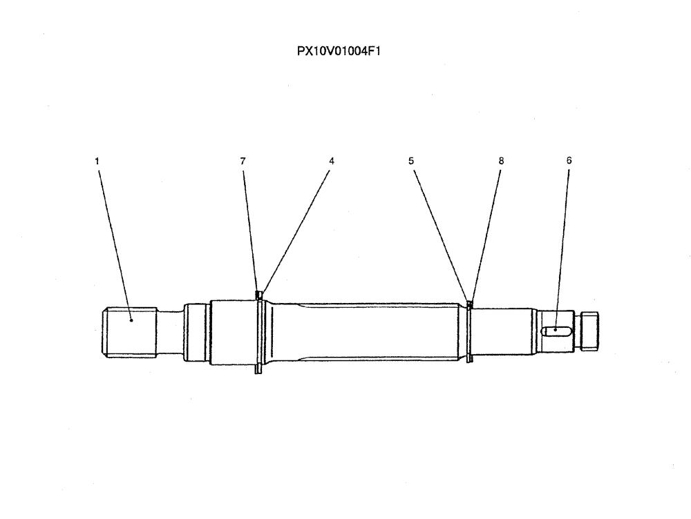 Схема запчастей Case CX36B - (07-025) - SHAFT ASSY ELECTRICAL AND HYDRAULIC COMPONENTS