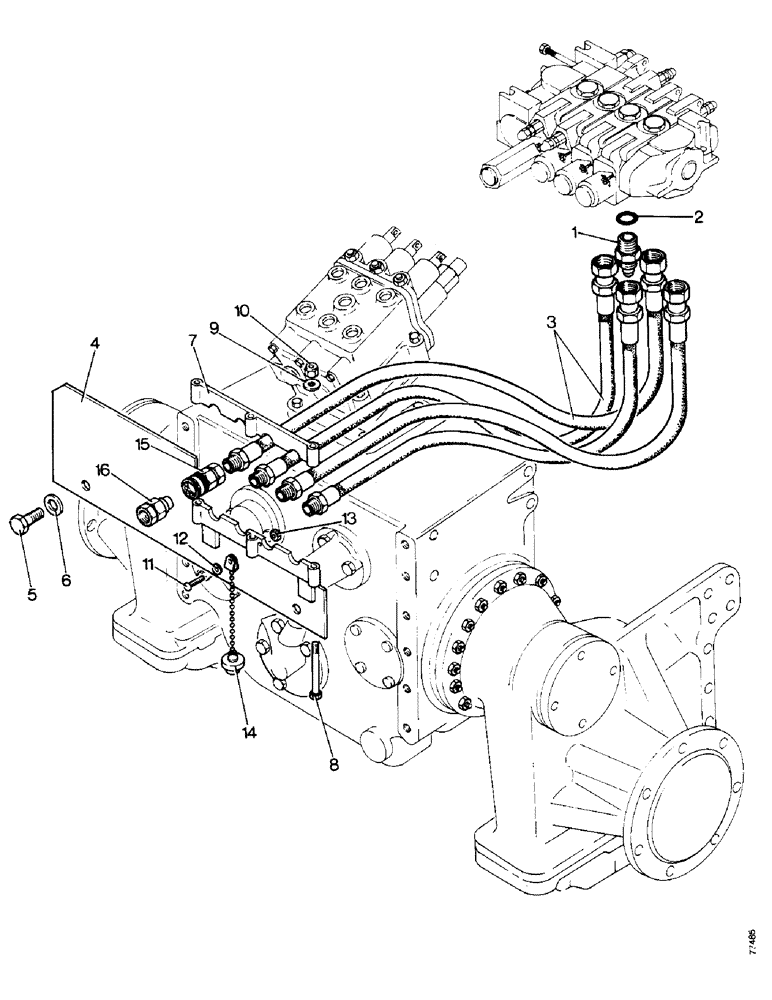 Схема запчастей Case 850 - (L04-1) - DUAL PULL BEHIND HYDRAULICS (07) - HYDRAULIC SYSTEM