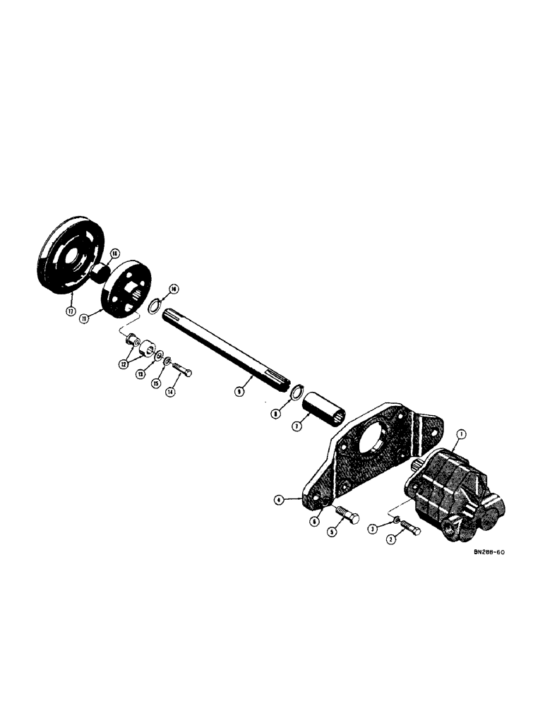 Схема запчастей Case 320 - (12[1]) - BULL DOZER BLADE ATTACHMENT, LOADER-BACKHOE HYDRAULIC PUMP DRIVE (00) - COMPLETE MACHINE